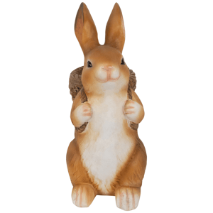 Northlight Standing Bunny Carrying a Basket Garden Statue