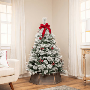 Northlight Real Touch(tm) 5ft. Full Flocked Spruce Christmas Tree