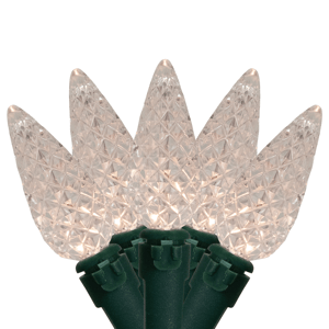 Northlight 15.75ft. LED Warm White C6 Faceted Christmas Lights