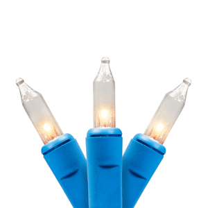 Northlight 60ft. Blue Wire Mini Christmas Commercial Light Set