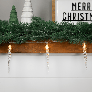 Northlight 4.5ft. Warm White Icicle String Christmas Light Set alternate view
