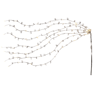 Northlight 40in. LED Silver Willow Branch Christmas Spray