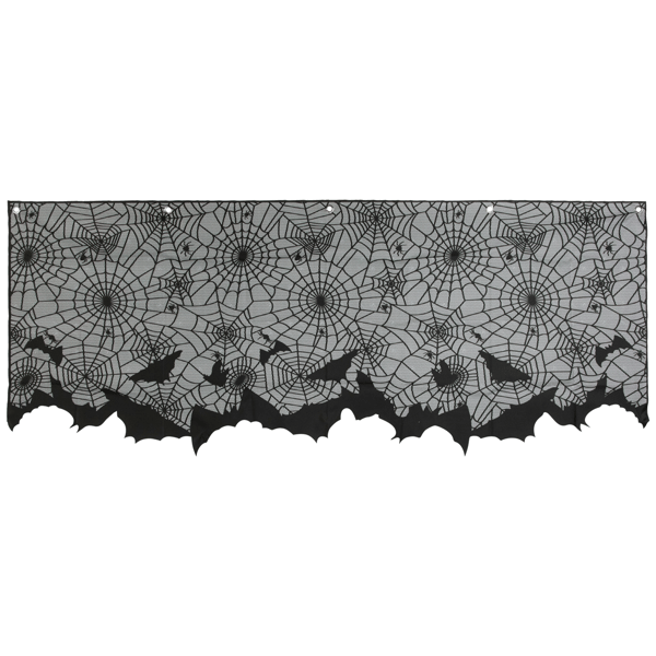 Northlight 5.25ft. Spider Webs & Bats Halloween Valance Decor