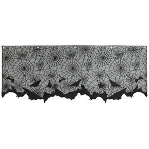 Northlight 5.25ft. Spider Webs & Bats Halloween Valance Decor