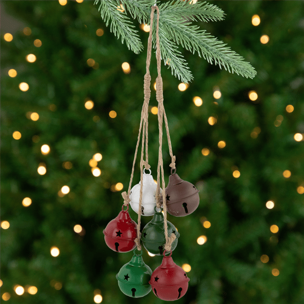 Northlight 2pk. Multi Cascading Christmas Jingle Bell Ornaments