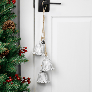 Northlight Trio White Fluted Christmas Bells  - Set of 2 alternate view