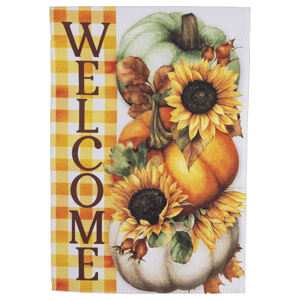 Northlight Pumpkins & Sunflowers Welcome Fall Harvest Garden Flag