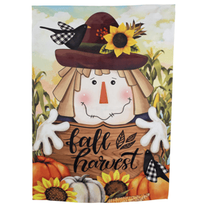 Northlight Scarecrow Fall Harvest House Flag