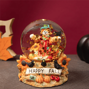 Northlight Scarecrow Happy Fall Harvest Snow Globe - 5.5in.