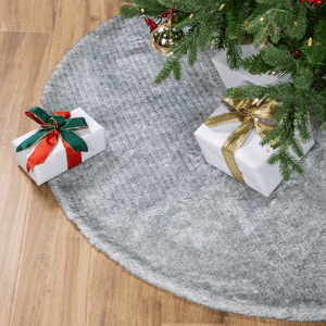 Northlight Silver Fox Faux Fur Christmas Tree Skirt - 48in.