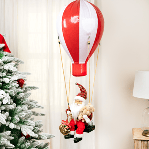 Northlight Musical Santa Claus Hot Air Balloon Christmas Decor alternate view