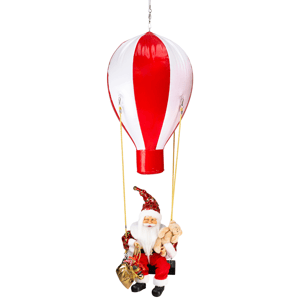 Northlight Musical Santa Claus Hot Air Balloon Christmas Decor
