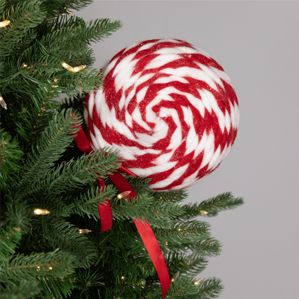 Northlight Twisted Yarn Peppermint Lollipop Christmas Pick