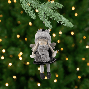 Northlight Plush Winter Angel Girl Hanging Christmas Ornament