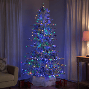 Northlight Real Touch(tm) 6ft. Pre-Lit Flocked Pine Christmas Tree
