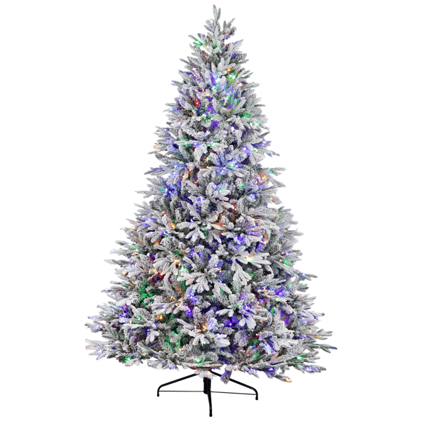 Northlight Real Touch(tm) 6ft. Pre-Lit Flocked Pine Christmas Tree