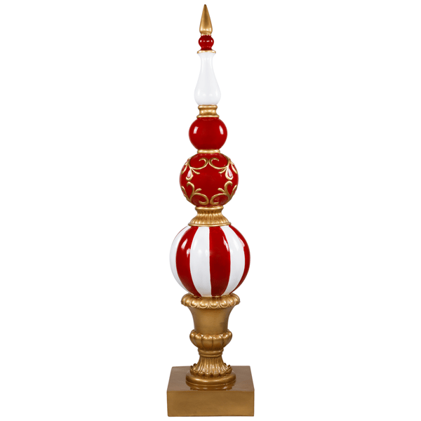 Northlight 48in. Candy Cane Ball Finial Christmas Decoration