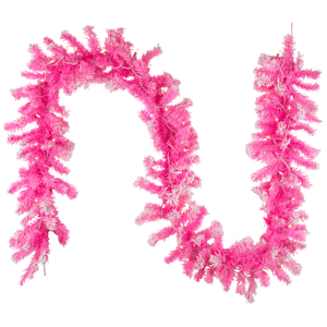 Northlight 9ft. Pink Artificial Flocked Pine Christmas Garland