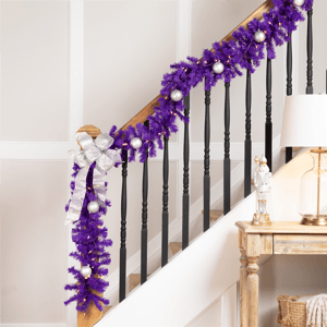 Northlight 9ft. Purple Pre-Lit Pine Christmas Garland alternate view