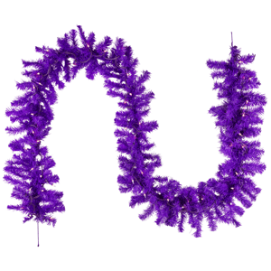 Northlight 9ft. Purple Pre-Lit Pine Christmas Garland