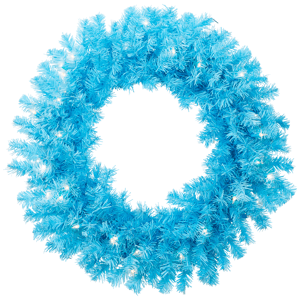 Northlight 24in. Pre-Lit Sky Blue Pine Christmas Wreath