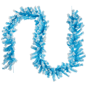 Northlight 9ft. Sky Blue Flocked Pine Christmas Garland
