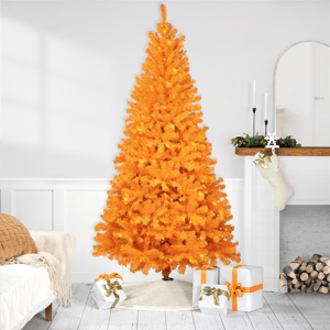 Northlight 7ft. Pre-Lit Orange Artificial Pine Christmas Tree alternate view