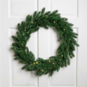 Northlight 24in. Pre-Lit Lush Pine Christmas Wreath alternate view