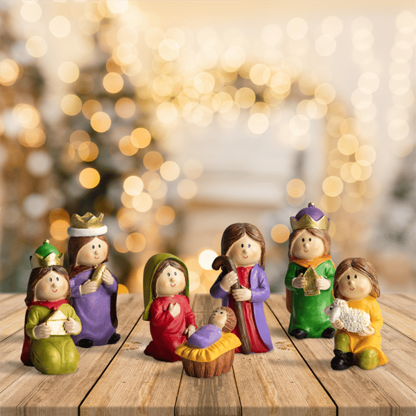 Northlight 7pc. Mini Children's Nativity Christmas Set