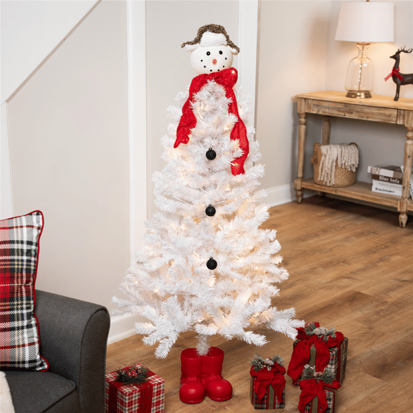 Northlight 4ft. Pre-lit Snowman Medium Artificial Christmas Tree