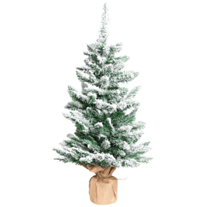 Northlight 3ft. Frosted Pine Christmas Tree in Burlap Base