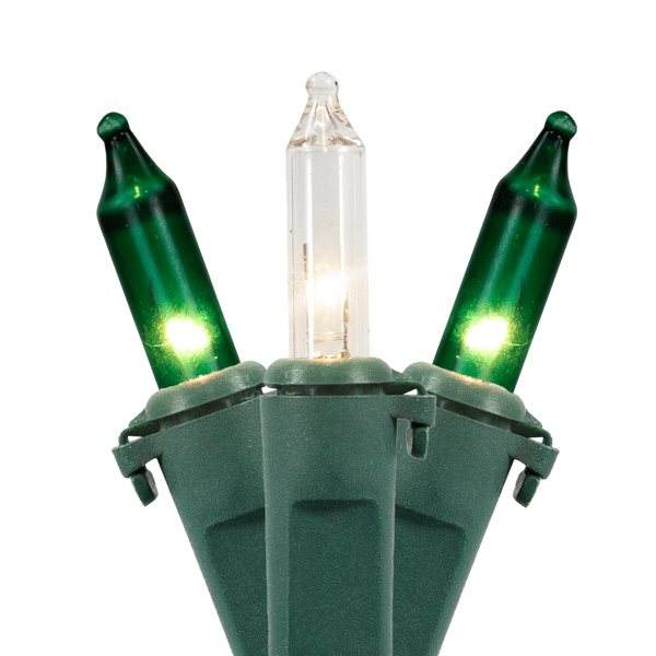 Northlight 10ft. Green & Clear Mini Christmas Light Set