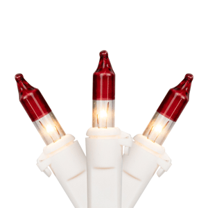 Northlight 20.25ft. Red Tips Mini Christmas Light Set