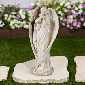 Northlight Standing Angel with Wings Outdoor Garden Statue
