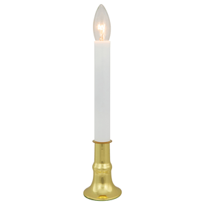 Northlight Single Light Window White & Gold Candle - Set of 4