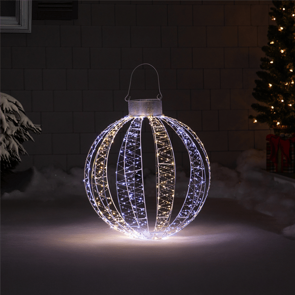 Northlight LED Warm & Cool White 3D Ornament Christmas Yard Decor