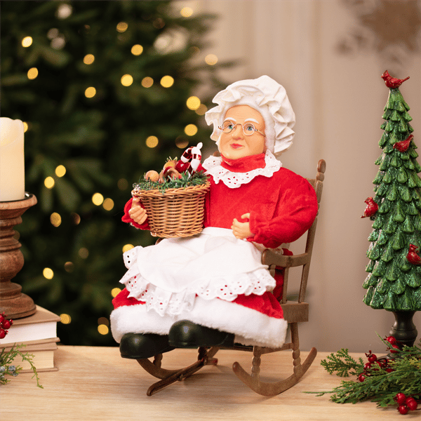 Northlight Animated Musical Mrs. Claus in Rocking Chair Decor