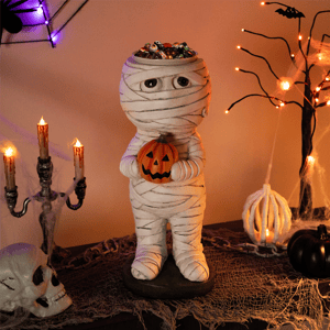 Northlight Mummy Holding Jack-O'-Lantern Pumpkin Halloween Decor alternate view