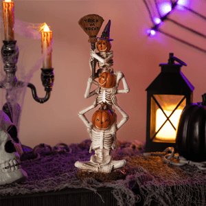 Northlight Stacked Jack-O'-Lantern Skeletons Halloween Decor alternate view