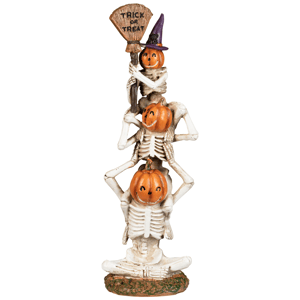 Northlight Stacked Jack-O'-Lantern Skeletons Halloween Decor