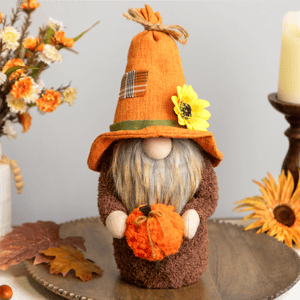 Northlight Sunflower & Pumpkin Gnome Fall Harvest Decoration alternate view