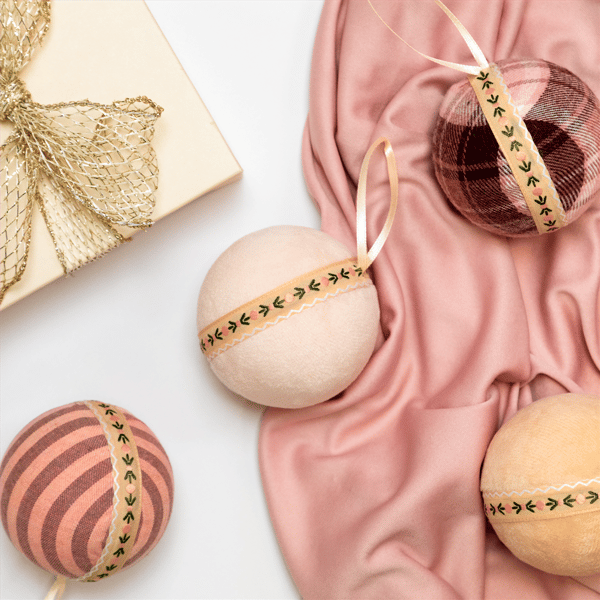 Northlight 4pc. Plaid & Striped Christmas Ball Ornaments