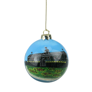 Roman San Francisco Golden Gate Bridge Christmas Ball Ornament