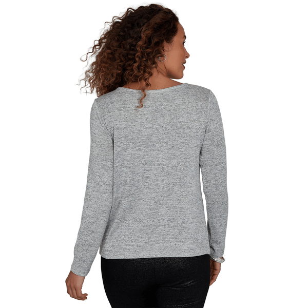Womens Emaline Lavender Revelry Hacci Cowl Neck Sweater alternate view