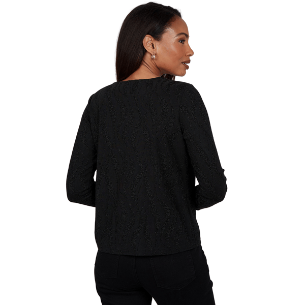 Womens Emaline Soiree Long Sleeve Hardware Neck Detail Blouse alternate view