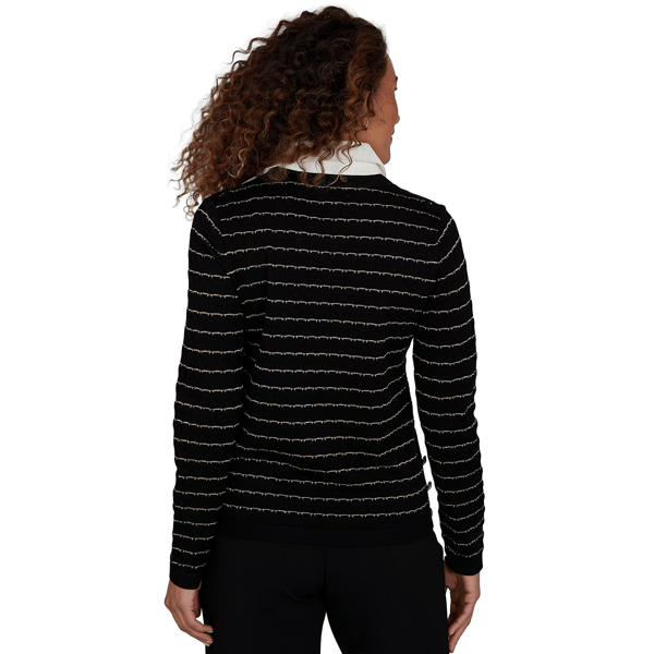 Petite Emaline Soiree Long Sleeve Two-in-One Stripe Sweater alternate view