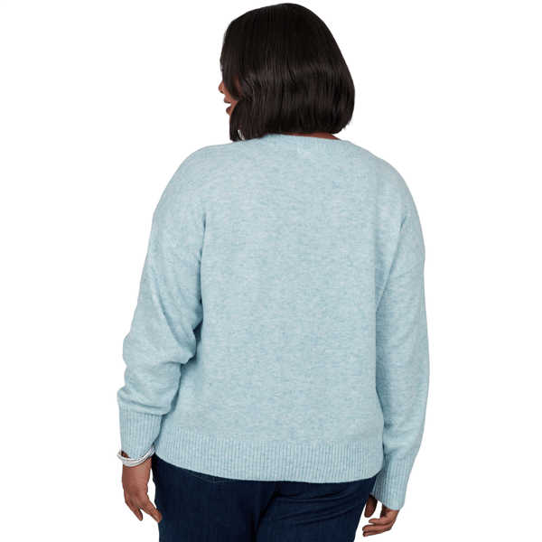Plus Size Emaline Holiday Festivities Floral Embellished Sweater alternate view
