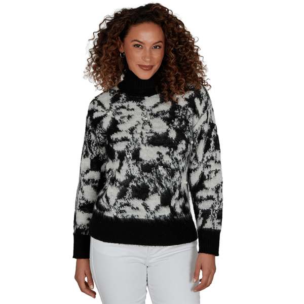 Womens Hearts of Palm Wrapped in Rubies Pearl Embellished Sweater