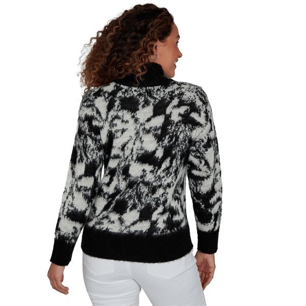 Womens Hearts of Palm Wrapped in Rubies Pearl Embellished Sweater alternate view
