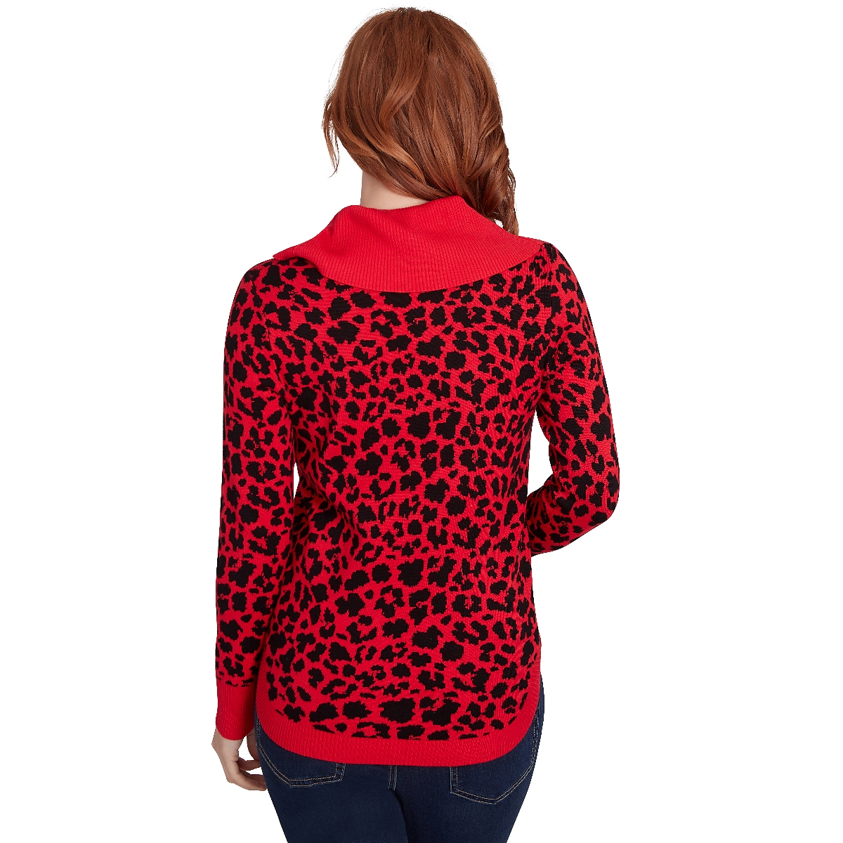 Plus Size Emaline Sweater Essentials Jacquard Animal Sweater